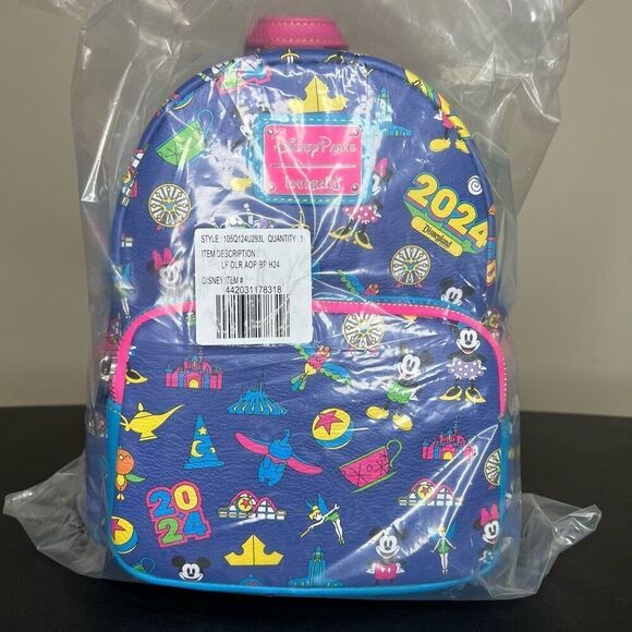 NEW Loungefly Mickey Mouse and Friends Mini Backpack Disneyland 2024 main image 5